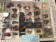 Kleine Sammlung mit Mineralien