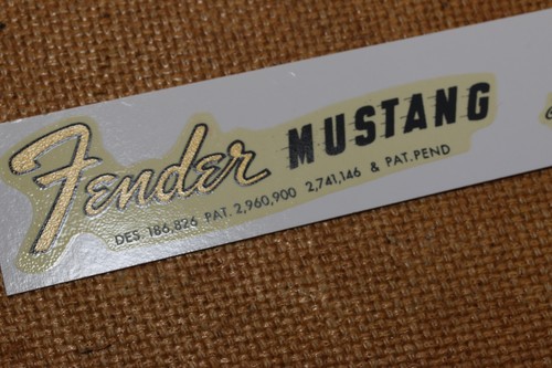 Fender mustang pat no - fender®, 3