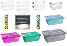 ENGELLAND Aufbewahrungsbox mit Deckel Stapelbar BPA-Plastik-Kunststoff Boxen