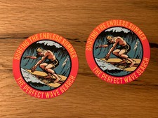 2x SURF Aufkeber Surfer