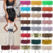 Glamexx24 Damen Klassischer Taillengürtel Breiter Obi Wickelgürtel Hüftgürtel