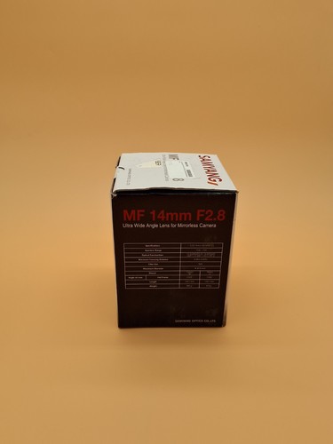 Samyang 14mm 2 8 - mf, f/2,8