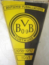 Fußballwimpel / Wimpel BVB 09 - Borussia Dortmund Erfolge bis 1963