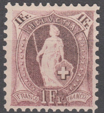 Schweiz 1882 Stehende Helvetia