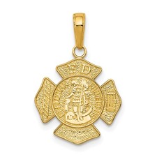 14K Gold St Florian Abzeichen