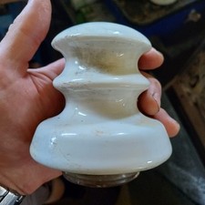 großer Keramikisolator, Ausführung aus DDR Zeiten