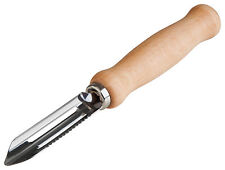 Sparschäler Schälmesser Schäler mit feststehender Doppelklinge - Edelstahl 15 cm