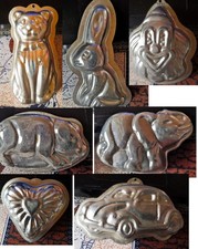 Kleine Alu Backformen Muffinform Katze Schwein Auto Clown Elefant Herz Hase