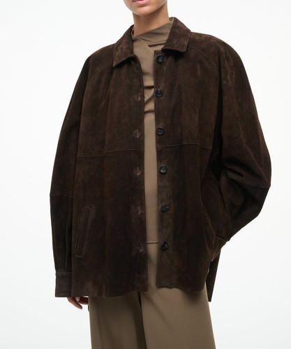 Damen oversize dunkelbraun - oversize,