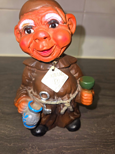 Vintage wackelkopf mönch - wackelkopf,