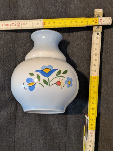 Lubiana porzellan vase blau - lubiana,