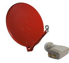 Sat Spiegel GIBERTINI XP Profi Schüssel 75-80 cm ALU Twin LNB HD 3D 4K Satanlage