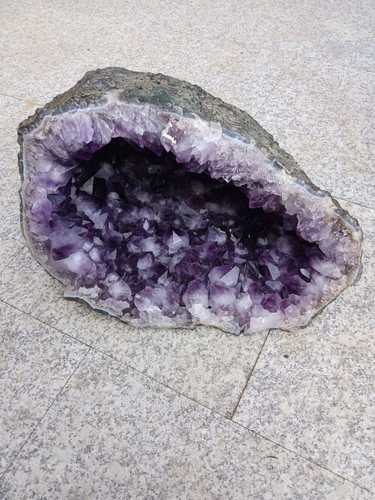 Amethyst druse geode - amethyst,