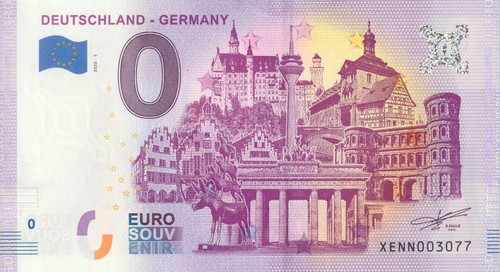 Null euro schein souvenir - null, 0