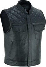 Biker Kutte Lederkutte Lederweste Clubweste Rockerweste Herren Chopper Motorrad*