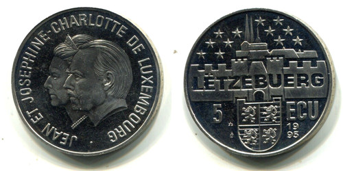 Ecu luxemburg 1995 ni - 5,