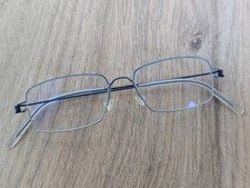 Lindberg Flemming Air Rim Titanium Rimless Eyeglasses Frames - Blue Metallic 