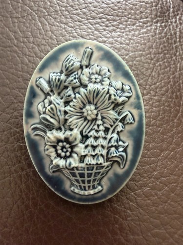 Vintage kamee brosche - kamee,