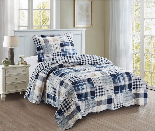 Blaue plaids und - blaue,