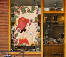 3D Elegant Mädchen Kaffee