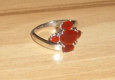 Ring von La Luna Silber 925 mit rotem Karneol Gr 19