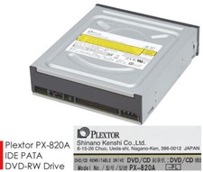 DVD-BRENNER PLEXTOR PX-820A