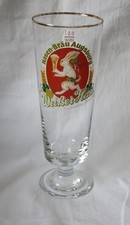 Altes Weizenbierglas 0,5L Hasen-Bräu Augsburg weißer Hase