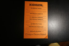 Flugblatt 1923 Besetzung Ruhrgebiet durch Frankreich Kohlen
