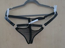 Leder - Mesh Slip von Lascana. Schwarz  Gr.M Bis L verstellbar neu  ungetragen 