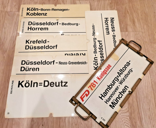 Zuglaufschild metall 7 - metall,
