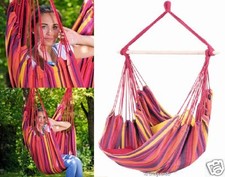 Hängesessel roter Hängestuhl Relax vulcano wetterfest oder Deckenhaken Powerhook