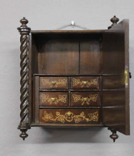 Antiker Jugendstil Kräuterschrank Hängeschrank Wandschrank floral um 1900