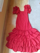 rotes Flamenco Kleid mit
