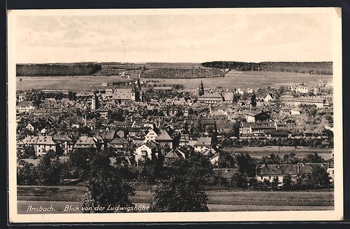 Ansichtskarte ansbach - ansichtskarte, /
