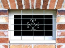 Fenstergitter LUNA Einbruchschutz Passgitter feuerverzinkt 1140 x 690 mm