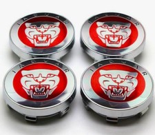 4x 60mm Für Jaguar Rot Nabendeckel Felgendeckel Alufelgen Radmitte Nabenkappen