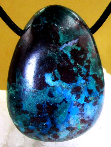 Chrysokoll trommelstein - chrysokoll,