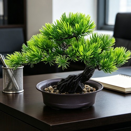24cm kunststoff kiefer - kiefer, bonsai