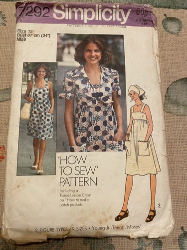 Simplicity 7292 kleid vintage - 7292,