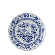 Hutschenreuther - Blau Zwiebelmuster - flache platte Mit Falda CM 25