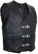 Herren Lederweste mit