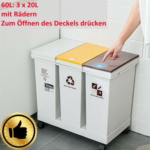 3x20l mülleimer abfalleimer - 3x20l,