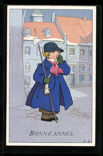 Künstler fritz baumgarten - künstler-ak,