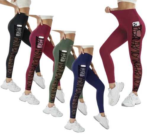 Damen fitness leggings netz - damen,