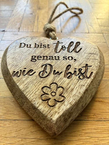 Holzherz 5x10x1 du - holzherz, cm