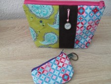 Set, Kosmetiktsche, Schminktasche, Minibörse, handmade, genäht, Unikat
