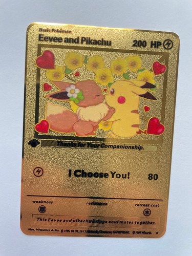 Pikachu eevee vmax gold - eevee,
