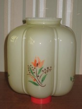 florale Lampe / Glaskörper  40/50er-Jahre Dachbodenfund Vintage  mid century