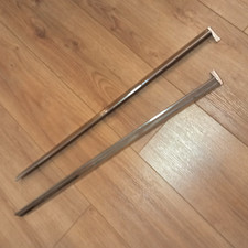 Mercedes W111 Cabrio Chrom Zierleisten Bordkante Seitenscheiben hinten Paar