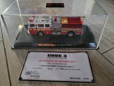 Code 3 1:64 FDNY Seagrave Engine 7 limitiert mit Zertifikat